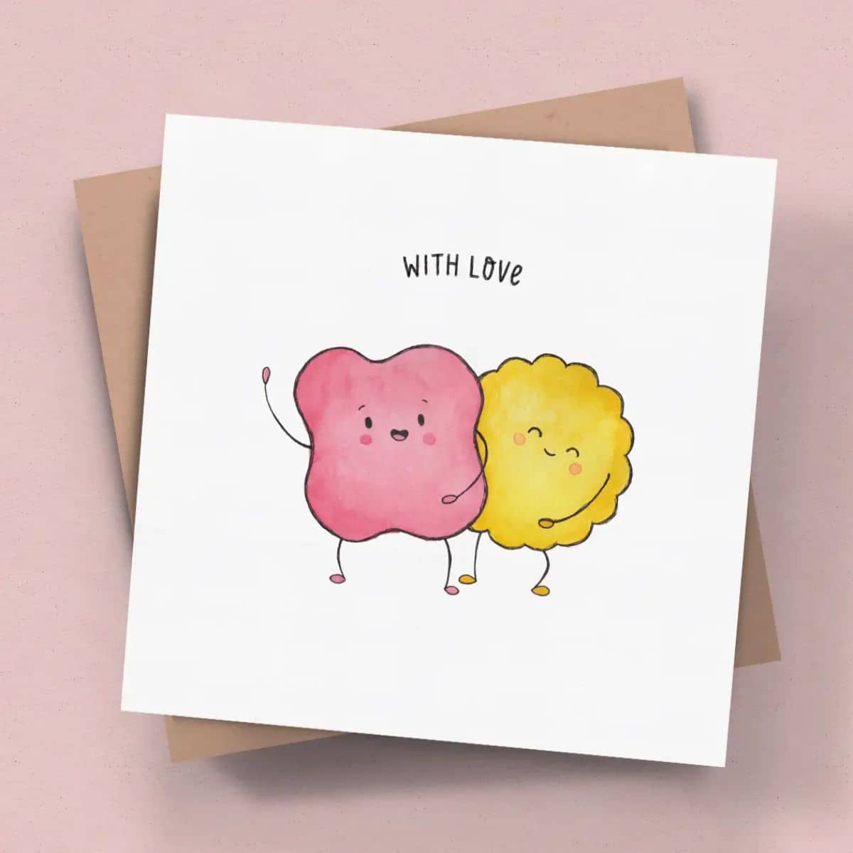 The Kiss Co. Greeting Card - With Love