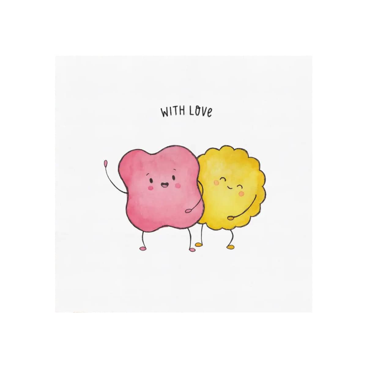 The Kiss Co. Greeting Card - With Love
