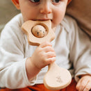 The Kiss Co. Natural Teething Rattle - Pēpi Kiss