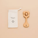 The Kiss Co. Natural Teething Rattle - Pēpi Kiss