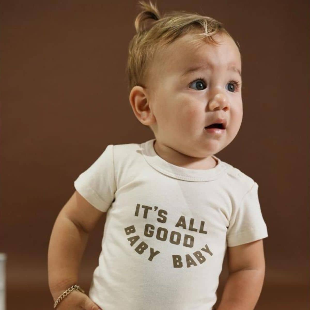 The Little Homie Short Sleeve Bodysuit - It's All Good, Baby Baby