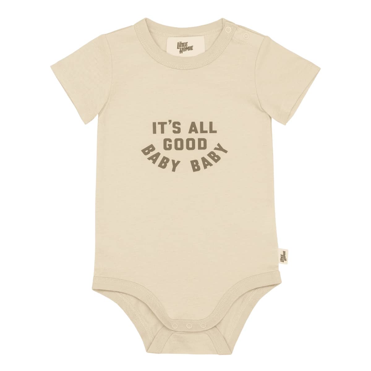 The Little Homie Short Sleeve Bodysuit - It's All Good, Baby Baby