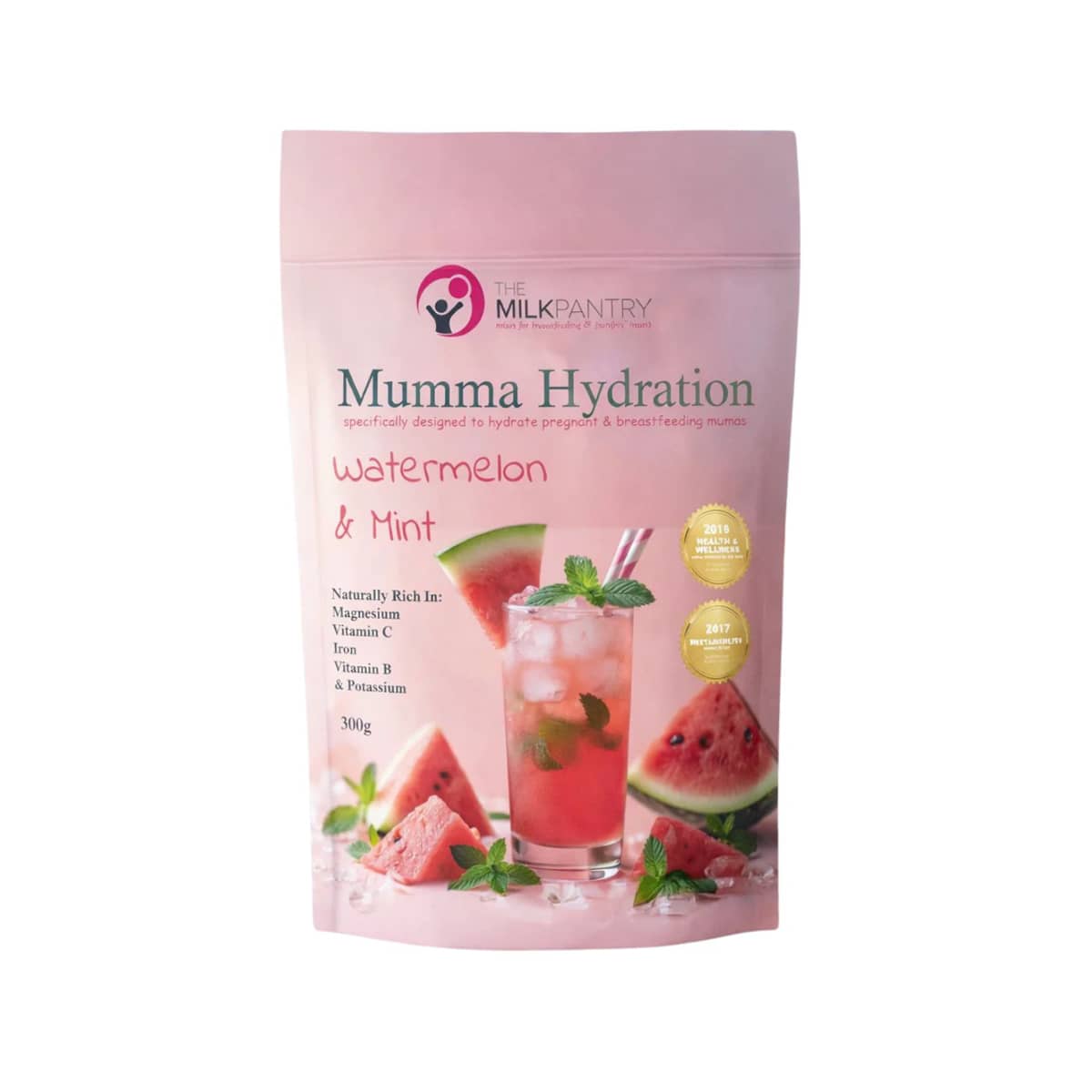 The Milk Pantry Hydration Powder - Watermelon + Mint - 300grams