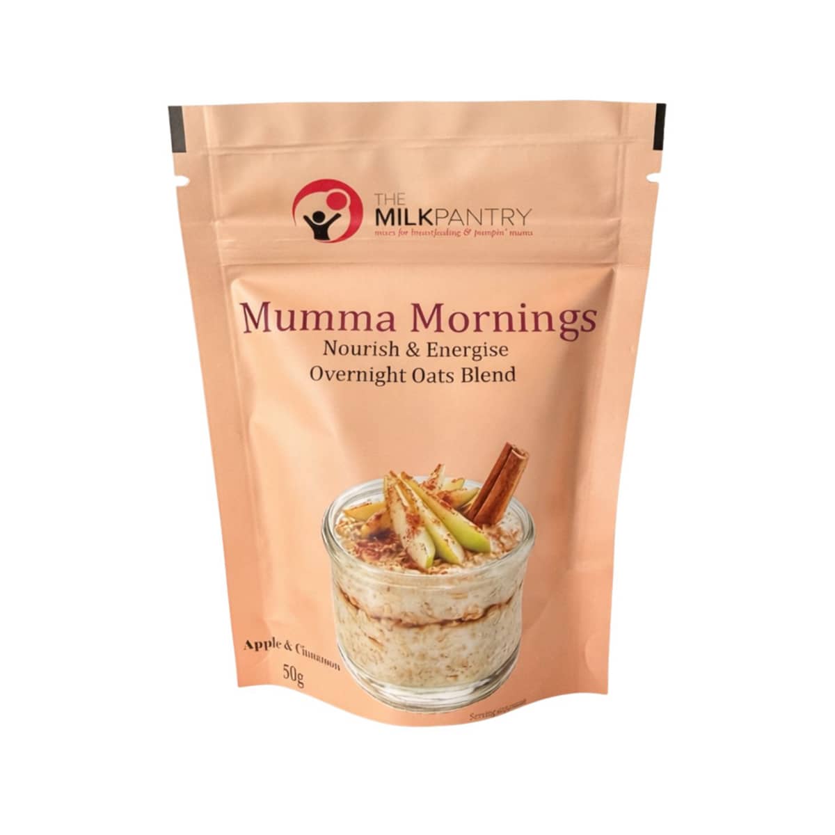 The Milk Pantry Mumma Mornings Overnight Oats - Apple + Cinnamon