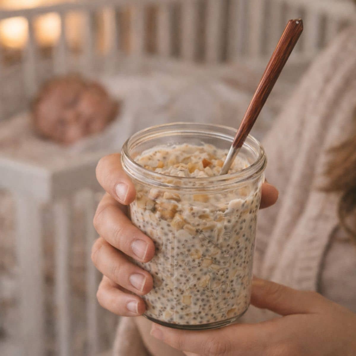 The Milk Pantry Mumma Mornings Overnight Oats - Apple + Cinnamon
