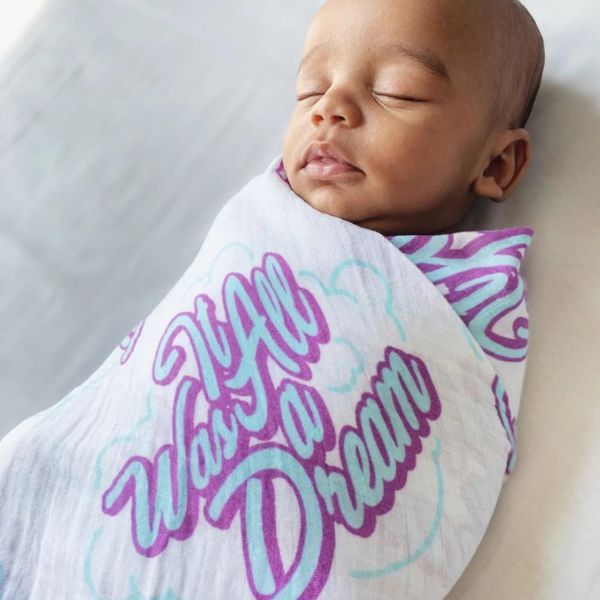 The Little Homie Organic Cotton Swaddle Wrap - It Was All A Dream