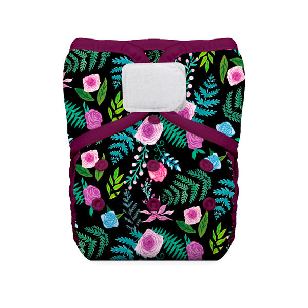 Thirsties Pocket One Size Cloth Nappy - Hook and Loop - Floribunda
