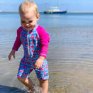 TicTasTogs All-in-One Snap Sunsuit - Squid-gy