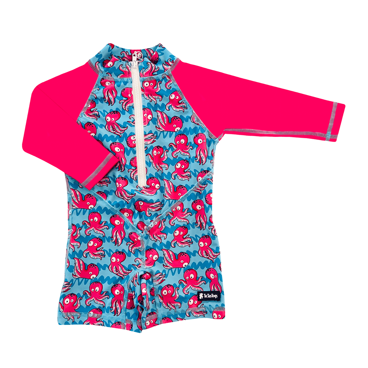 TicTasTogs All-in-One Snap Sunsuit - Squid-gy
