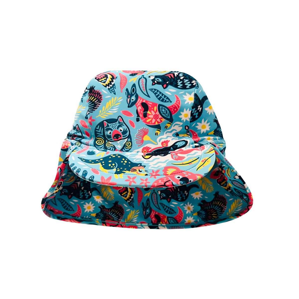 TicTasTogs Legionnaire Sun and Swim Cap - Bush Wonderland