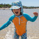 TicTasTogs Legionnaire Sun and Swim Cap - Fish Frenzy