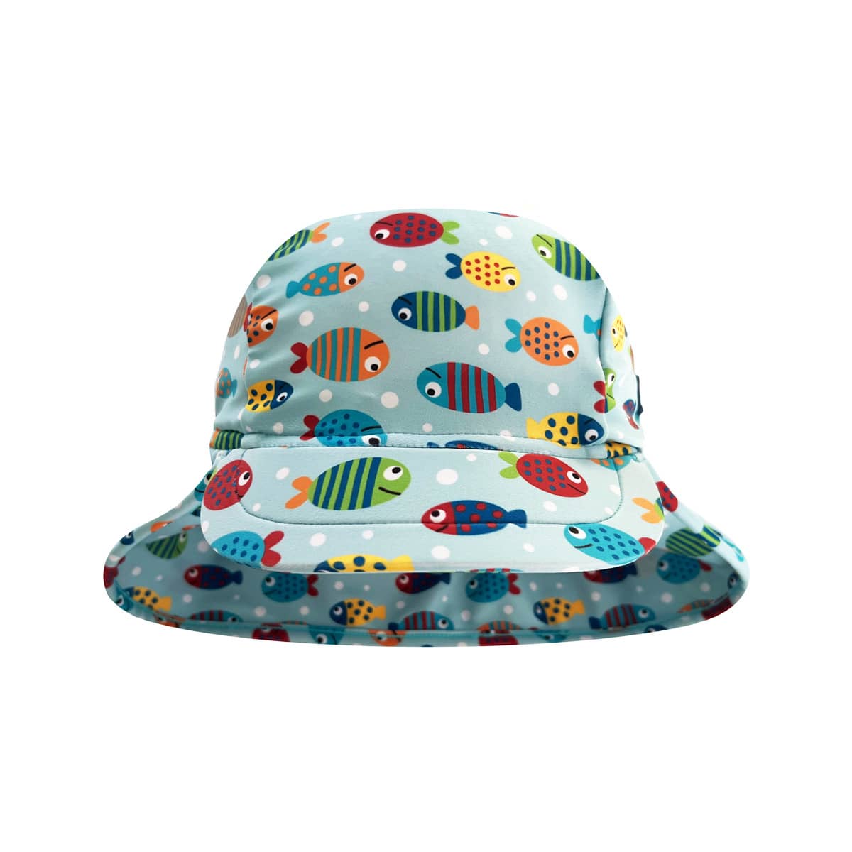 TicTasTogs Legionnaire Sun and Swim Cap - Fish Frenzy