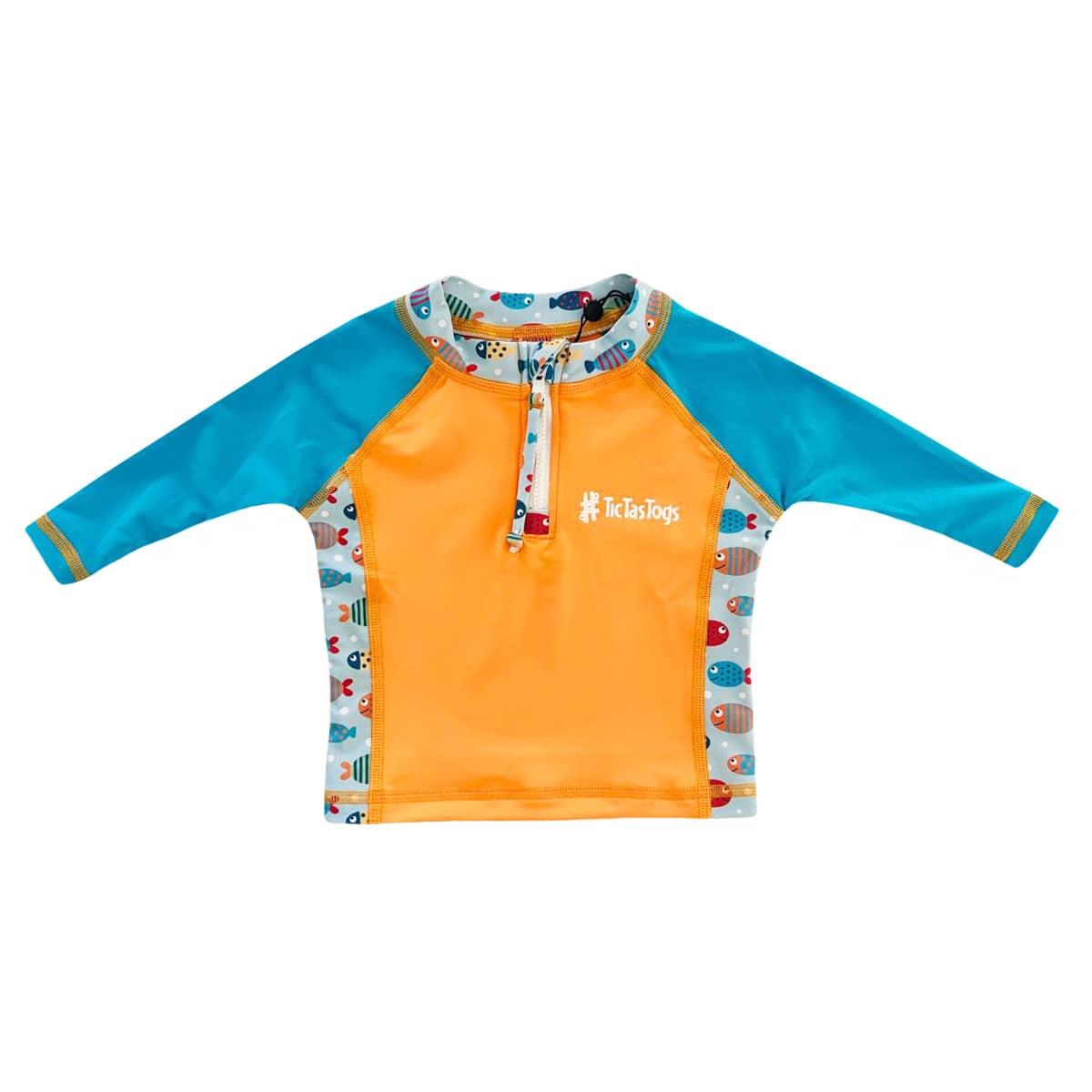 TicTasTogs Long Sleeve Rashguard Top - Fish Frenzy