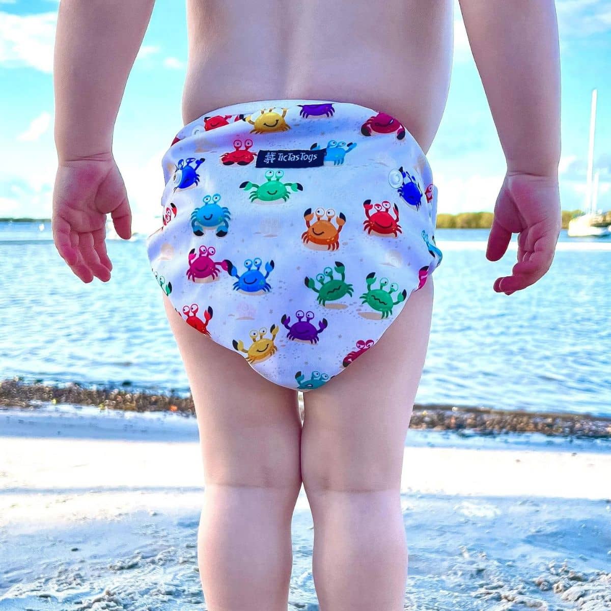 TicTasTogs Reusable Swim Nappy - Crazy Crab