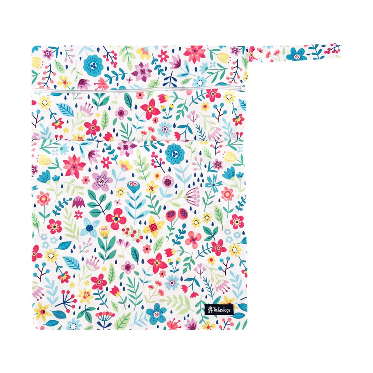 TicTasTogs Double Zip Wetbag - Ditsy Daisy