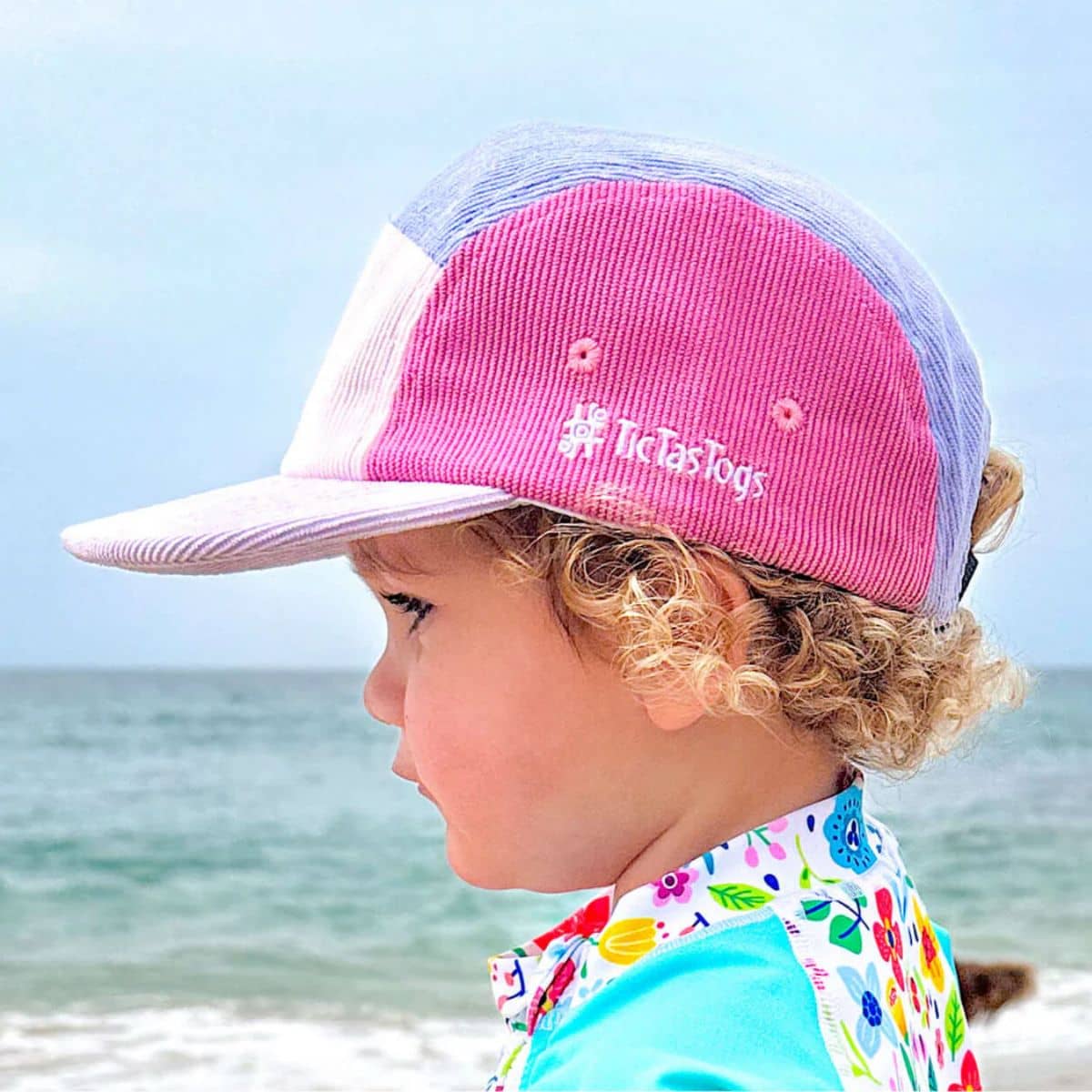 TicTasTogs Five Panel Cord Cap - Blush