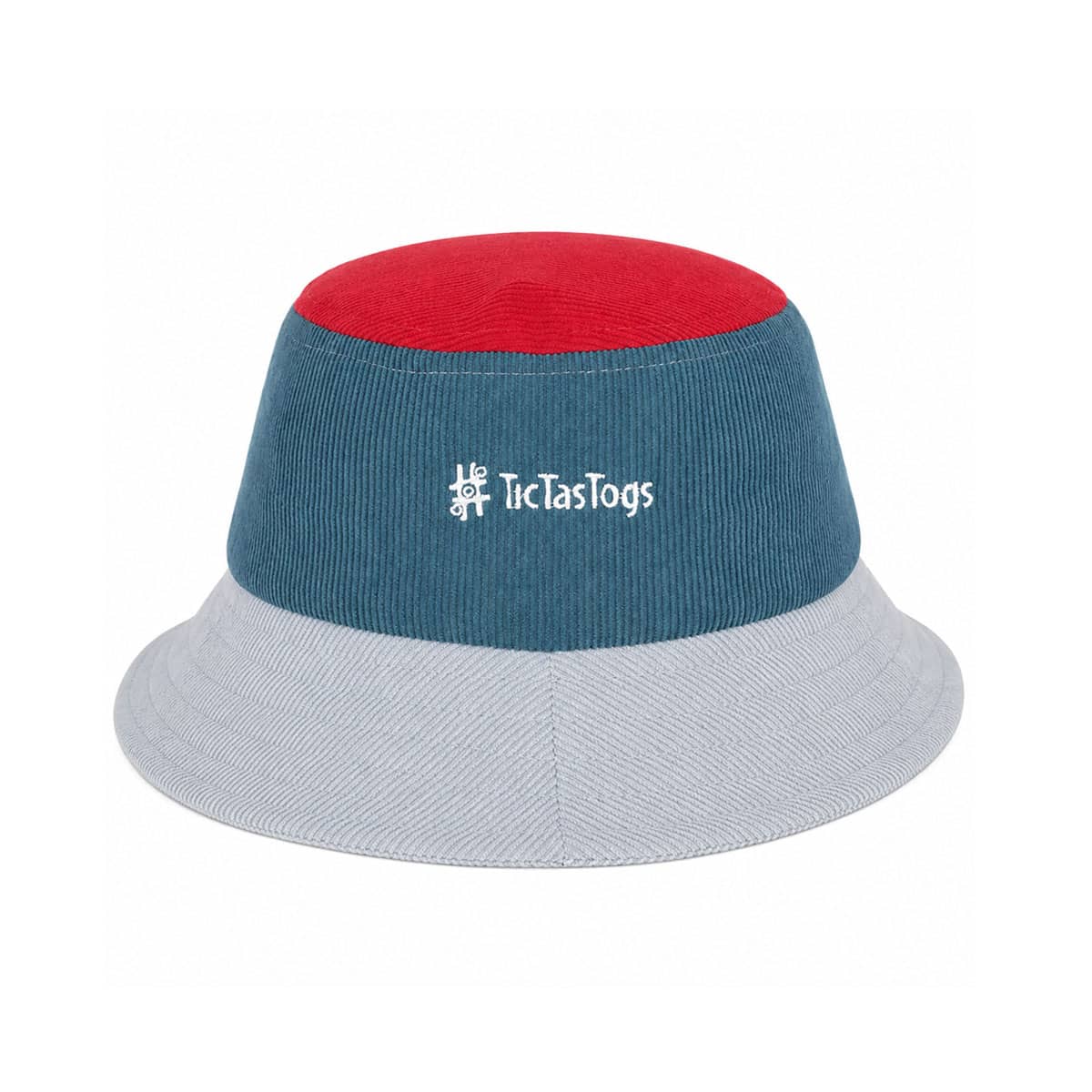TicTasTogs Kaleido Cord Four Panel Bucket Hat - Sherbert