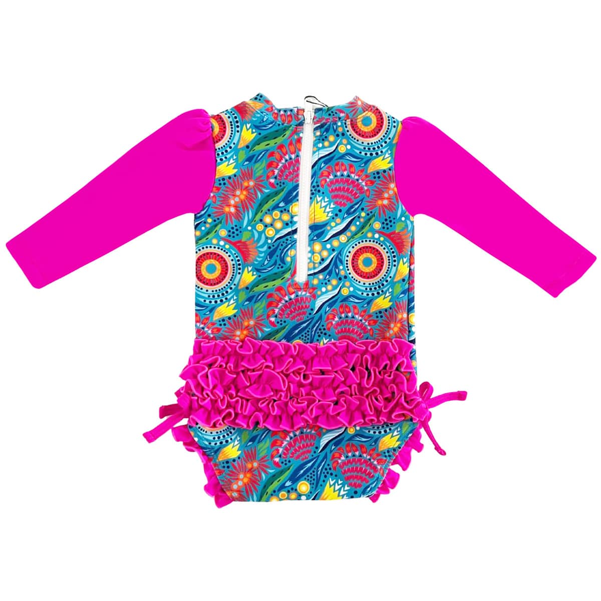 TicTasTogs Nappy Change Swimsuit - Bush Blooms