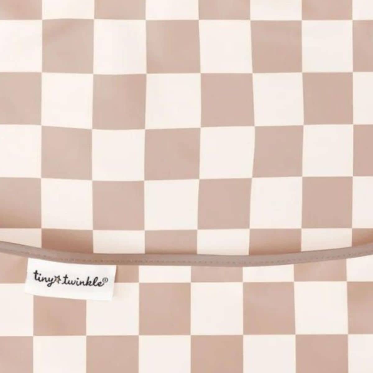 Tiny Twinkle - Beige Checkers