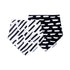 Tiny Twinkle Kaffle Bandana Bibs - Set of 2 - Black + White