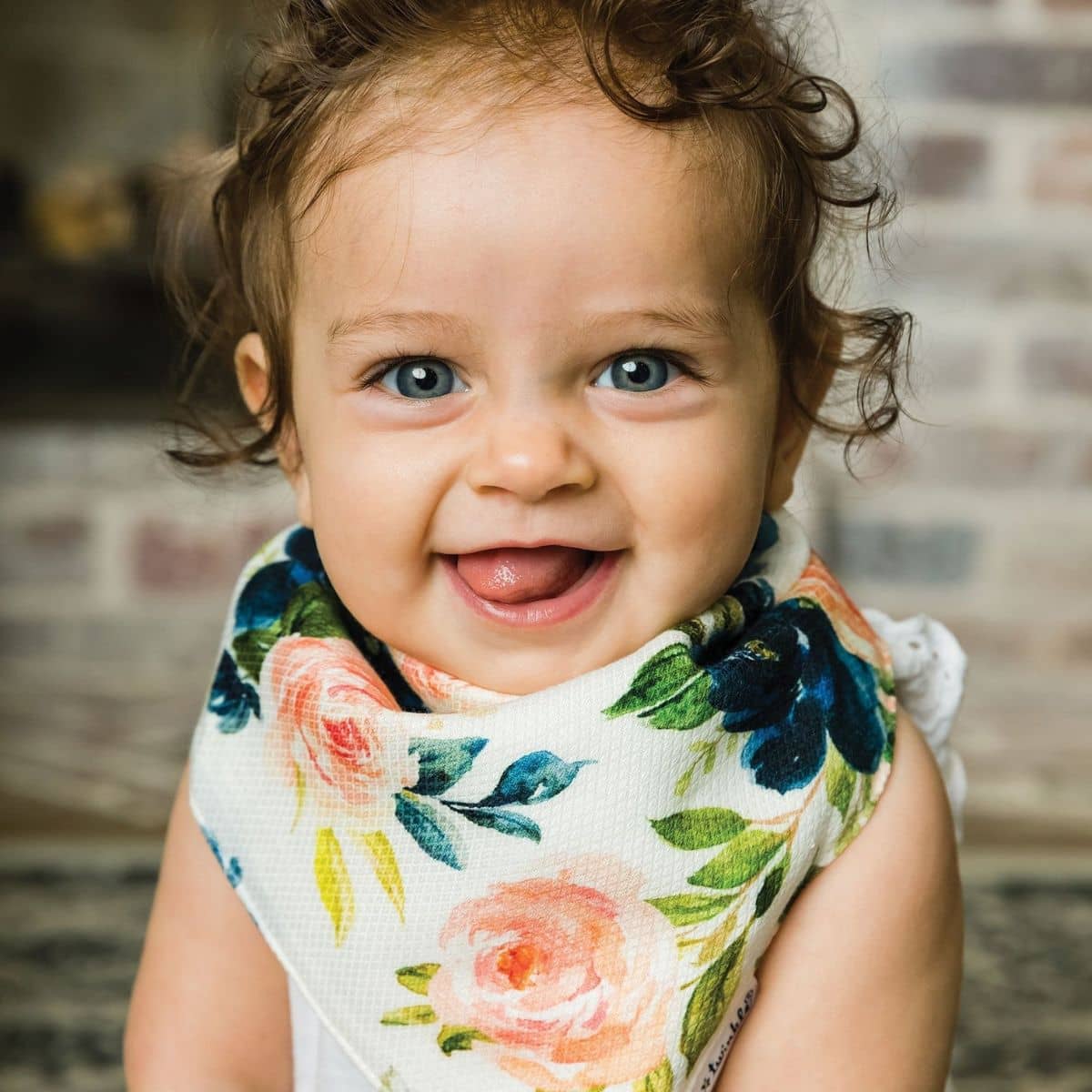 Tiny Twinkle Kaffle Bandana Bibs - Set of 2 - Blush