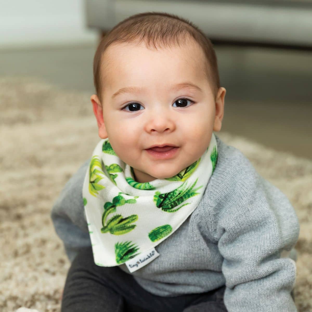 Tiny Twinkle Kaffle Bandana Bibs - Set of 2 - Cacti