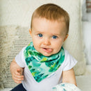 Tiny Twinkle Kaffle Bandana Bibs - Set of 2 - Forest