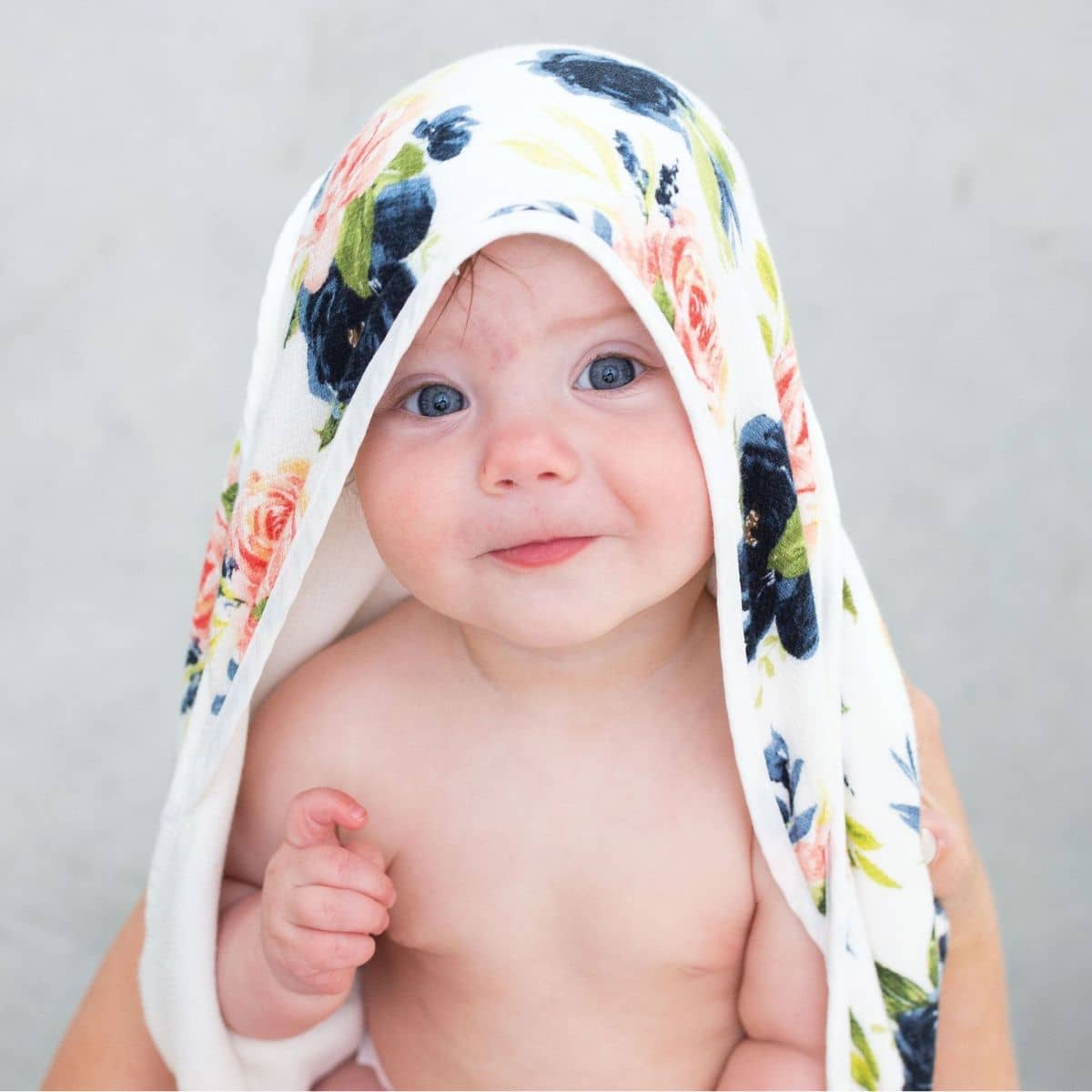 Tiny Twinkle Kaffle Hooded Towel + Washcloth Set - Blush
