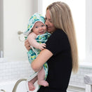 Tiny Twinkle Kaffle Hooded Towel + Washcloth Set - Forest