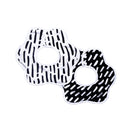 Tiny Twinkle Kaffle Roundabout Bibs - Set of 2 - Black + White