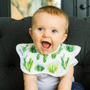 Tiny Twinkle Kaffle Roundabout Bibs - Set of 2 - Cacti