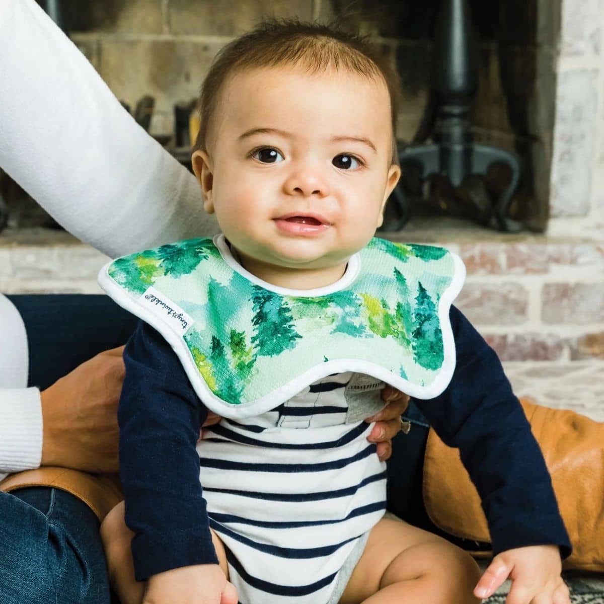 Tiny Twinkle Kaffle Roundabout Bibs - Set of 2 - Forest