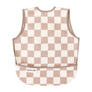 Tiny Twinkle Mess-Proof Apron Bib - Beige Checkers