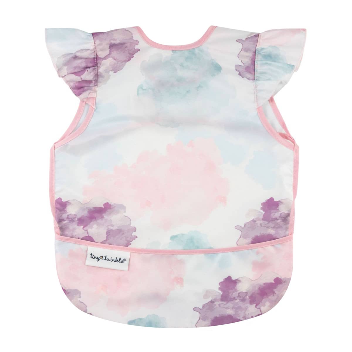 Tiny Twinkle Mess-Proof Apron Bib - Cotton Candy