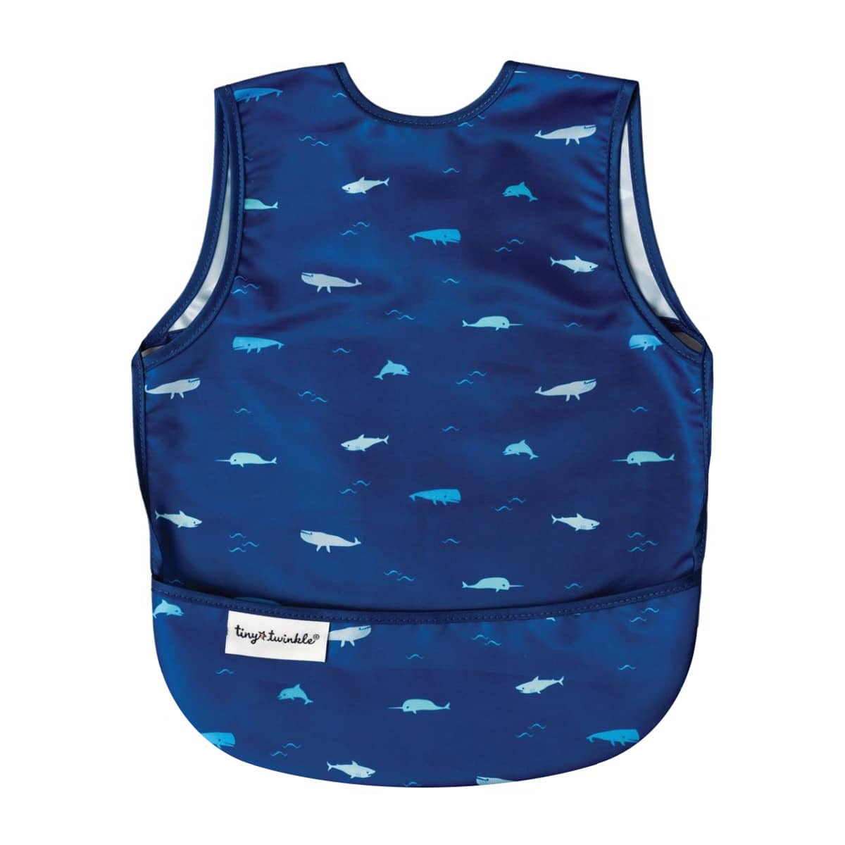 Tiny Twinkle Mess-Proof Apron Bib - Ocean Life