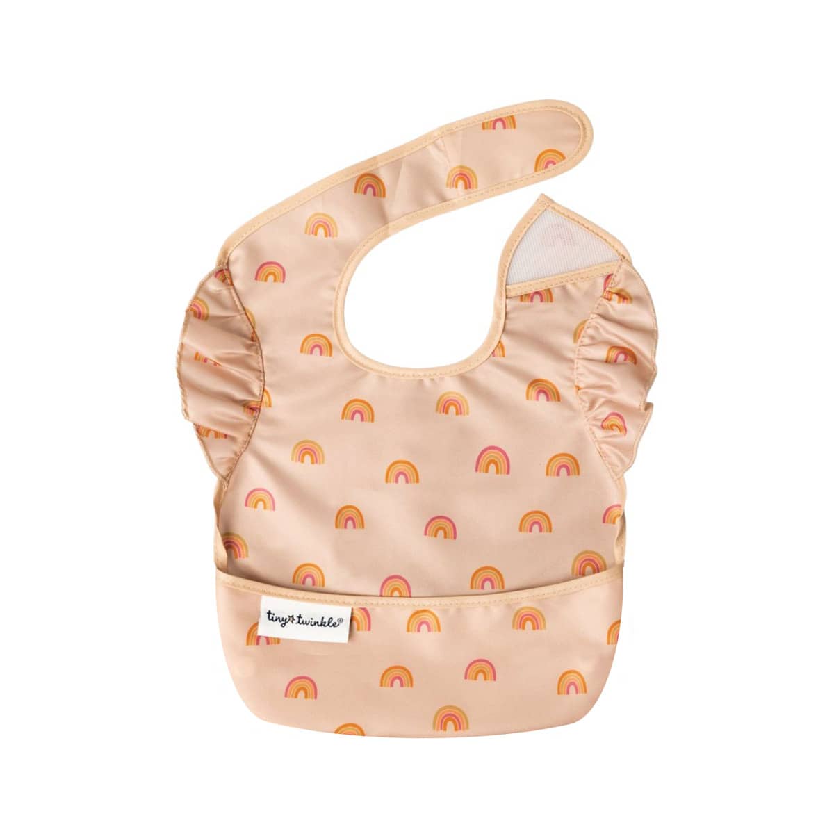 Tiny Twinkle Mess-Proof Easy Bib - Boho Rainbow