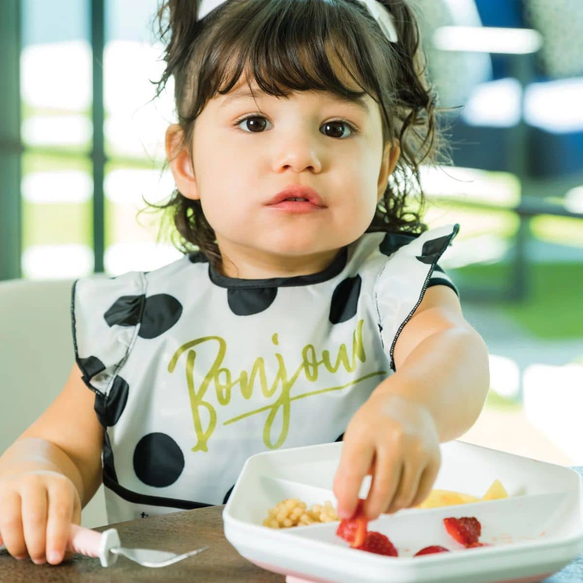 Tiny Twinkle Mess-Proof Easy Bib - Bonjour