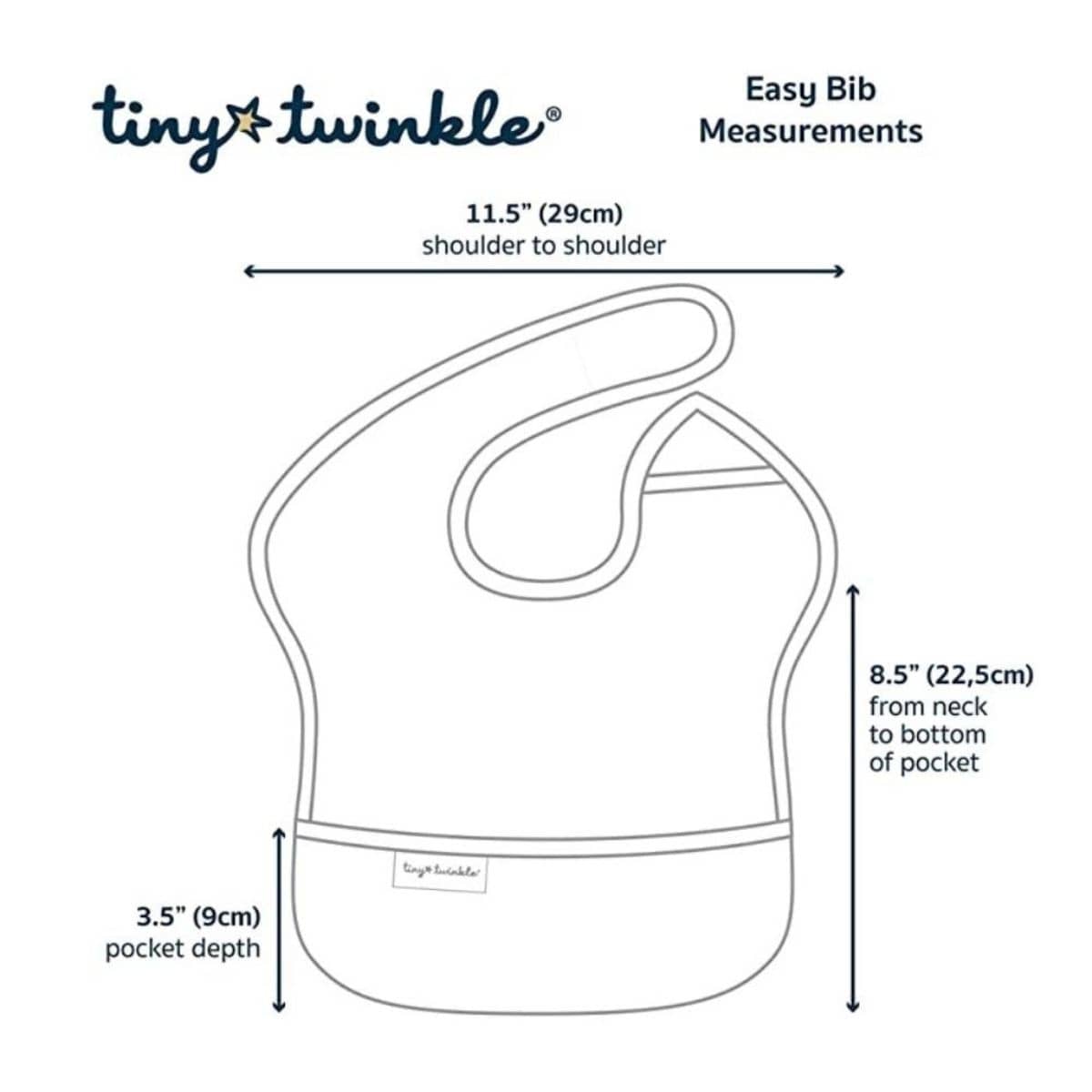 Tiny Twinkle Mess-Proof Easy Bib