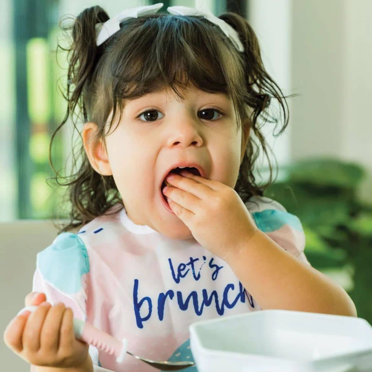 Tiny Twinkle Mess-Proof Easy Bib - Let's Brunch