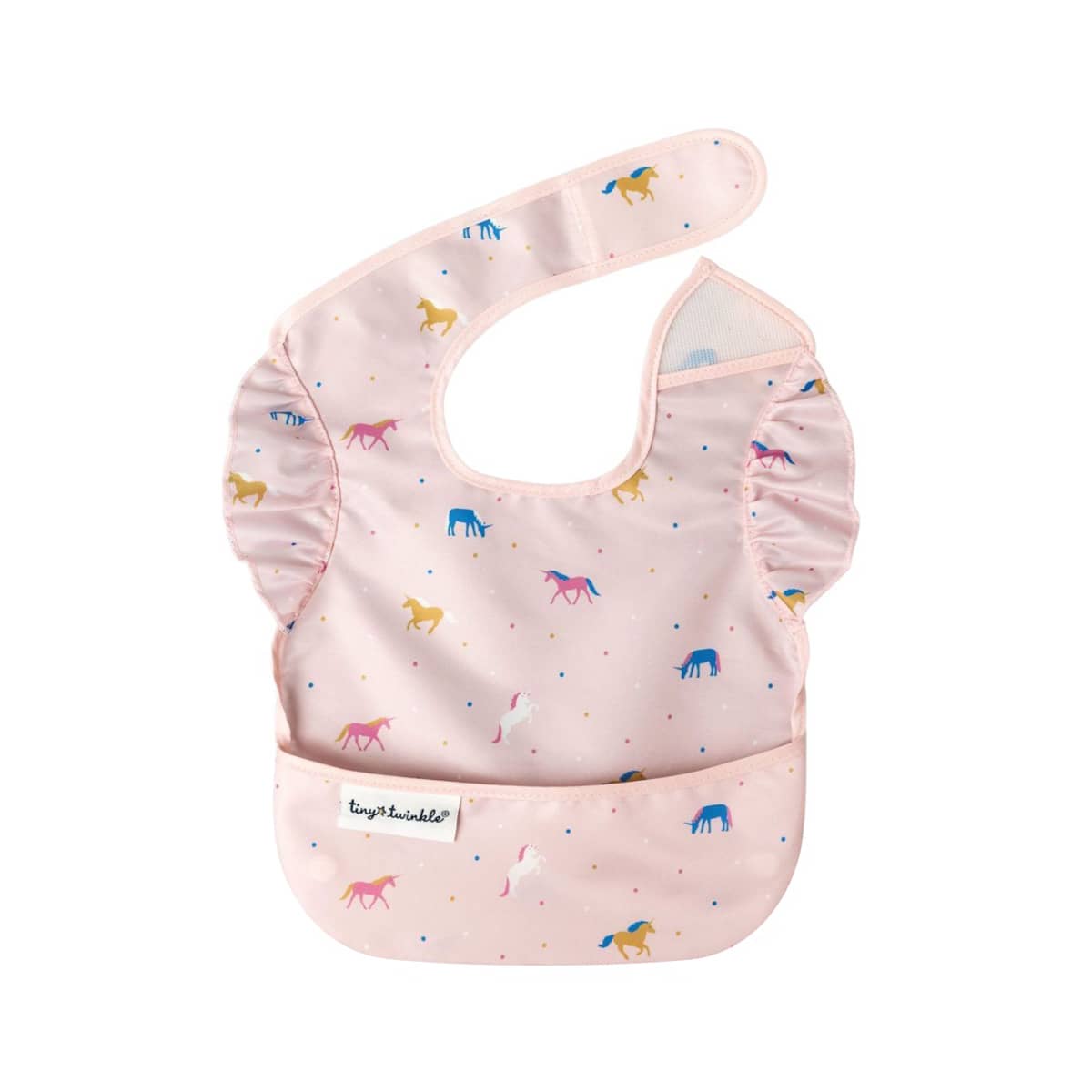 Tiny Twinkle Mess-Proof Easy Bib - Unicorn Confetti