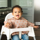 Tiny Twinkle Mess-Proof Full Sleeve Bib - Boho Rainbow