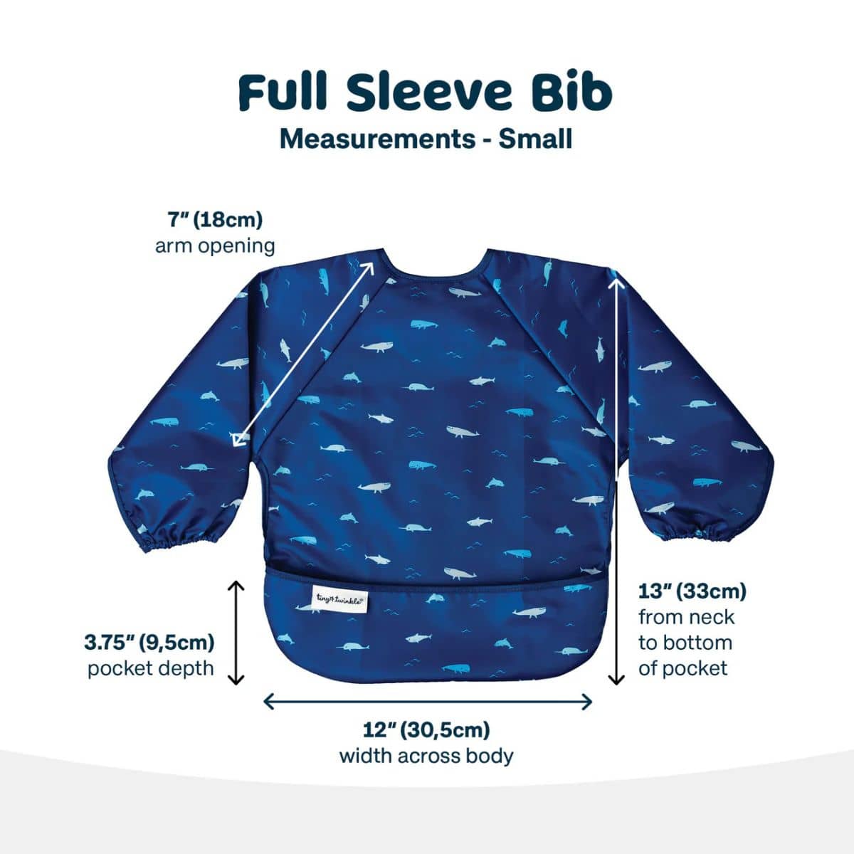 Tiny Twinkle Mess-Proof Full Sleeve Bib