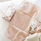 Tiny Twinkle Mess-Proof Portable Nappy Changing Pad - Beige Checkers
