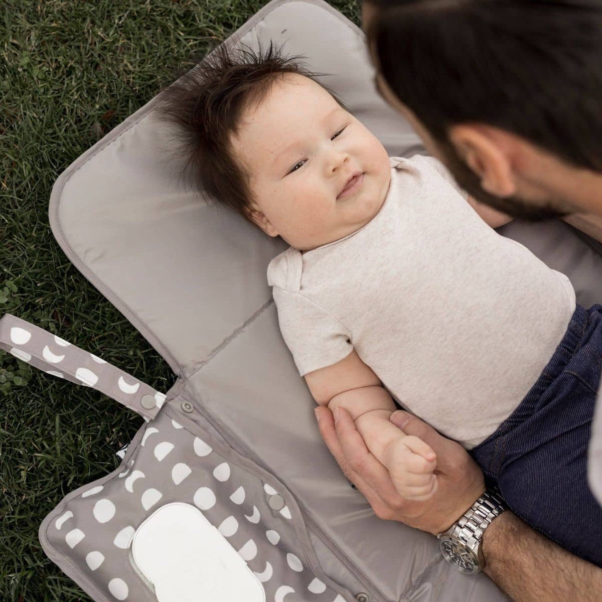 Tiny Twinkle Mess-Proof Portable Nappy Changing Pad - Luna