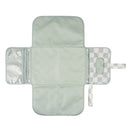 Tiny Twinkle Mess-Proof Portable Nappy Changing Pad - Sage Checkers