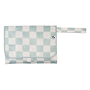 Tiny Twinkle Mess-Proof Portable Nappy Changing Pad - Sage Checkers