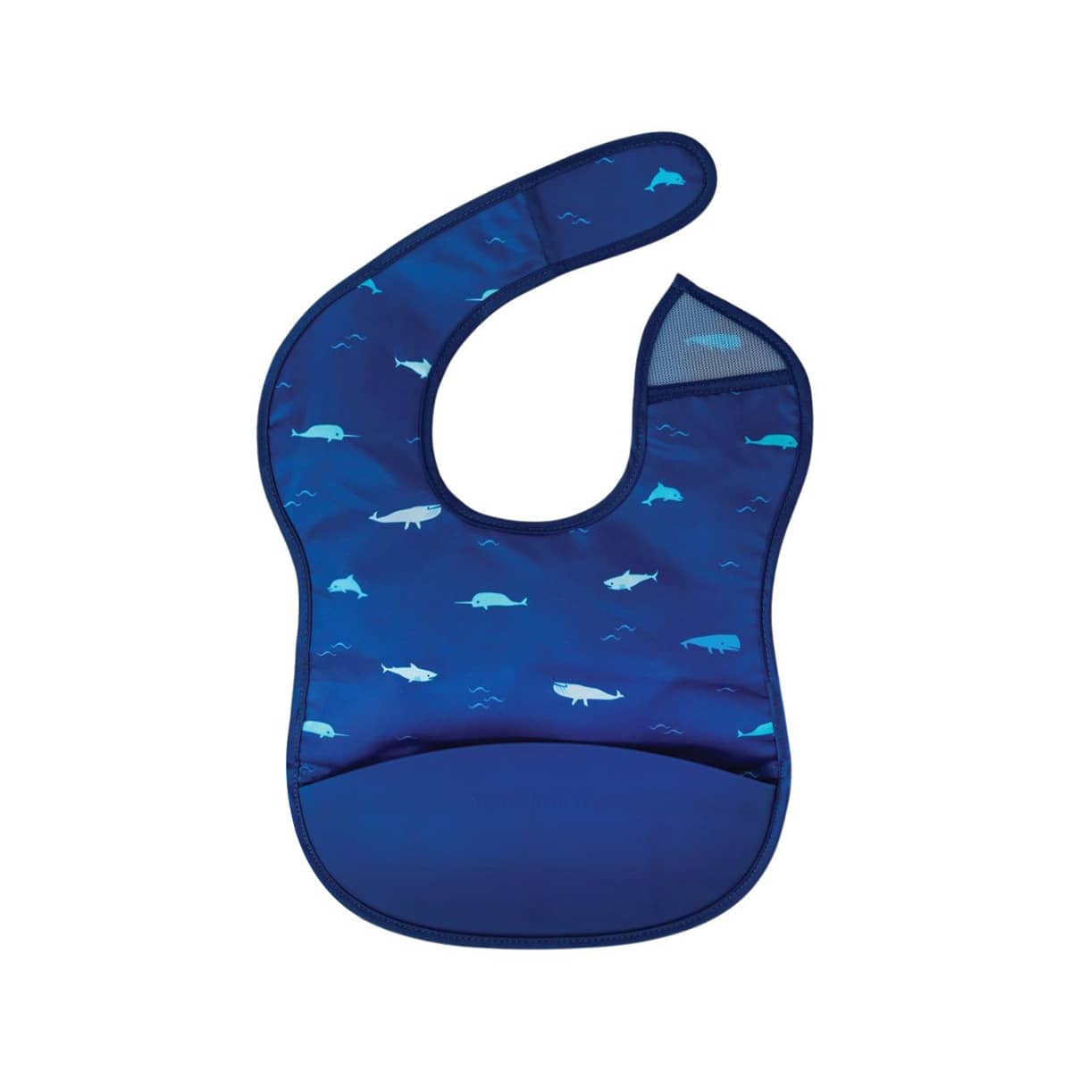 Tiny Twinkle Mess-Proof Silicone Pocket Bib - Ocean Life