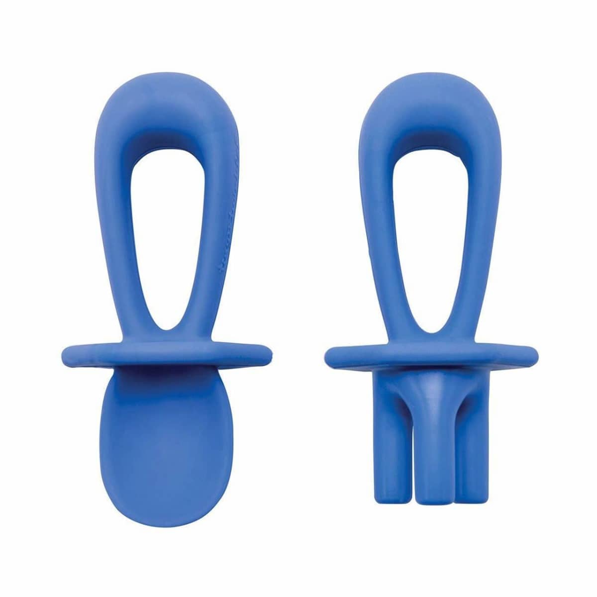 Tiny Twinkle Silicone Training Utensils - Indigo
