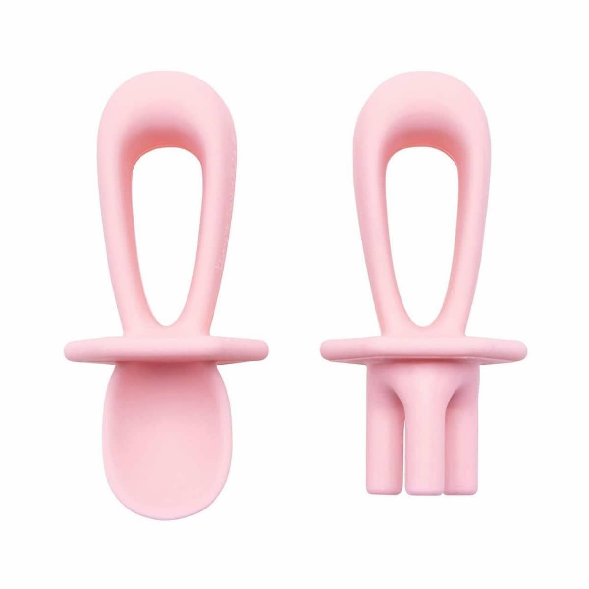 Tiny Twinkle Silicone Training Utensils - Rose