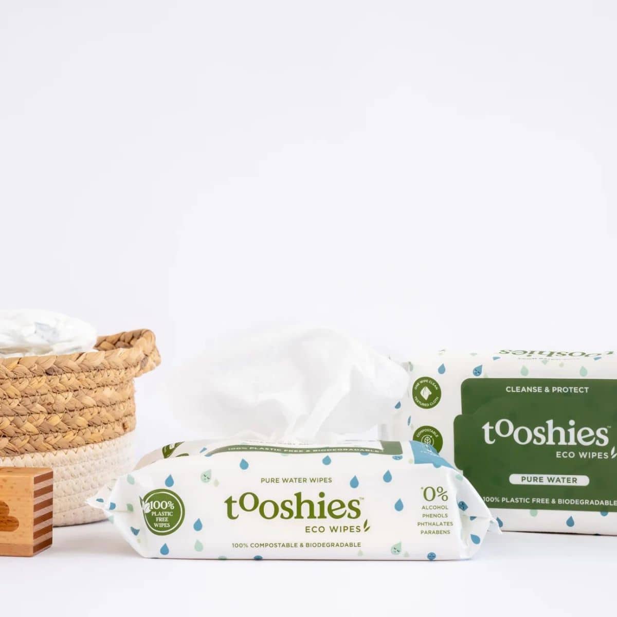 Tooshies Eco Pure 99% Water Baby Wipes